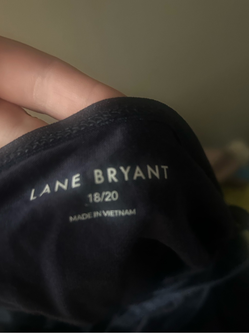 NWT Lane Bryant navy blue lace detail cami tank top - Picture 6 of 6